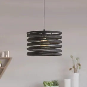 Cremella pendant light, Ø 37 cm, black, steel