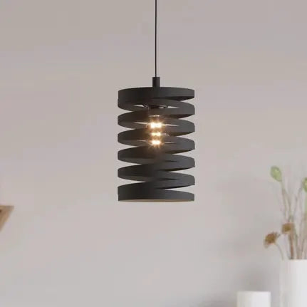 Cremella pendant light, Ø 18 cm, black, steel