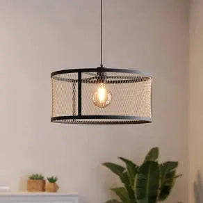 Hanging light Dellow, Ø 45 cm, black/brass-coloured, steel