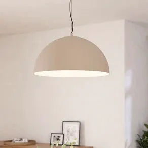 Gaetano 1 pendant light, Ø 53 cm, sand/cream, steel