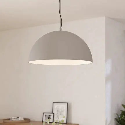 Gaetano 1 pendant light, Ø 53 cm, grey/white, steel