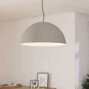 Gaetano 1 pendant light, Ø 53 cm, grey/white, steel