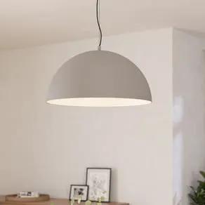 Gaetano 1 pendant light, Ø 53 cm, grey/white, steel