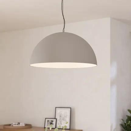 Gaetano 1 pendant light, Ø 53 cm, grey/white, steel