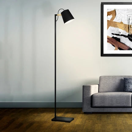 Lacey floor lamp, height 159.5 cm, black, steel