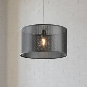 Manby pendant light, Ø 45 cm, black, steel