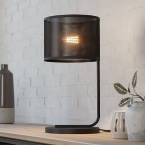 Manby table lamp, height 48.5 cm, black, steel