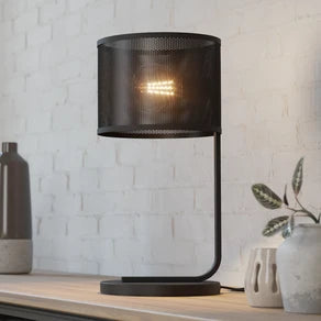 Manby table lamp, height 48.5 cm, black, steel