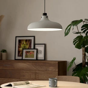Matlock pendant light, Ø 38 cm, grey/black, steel