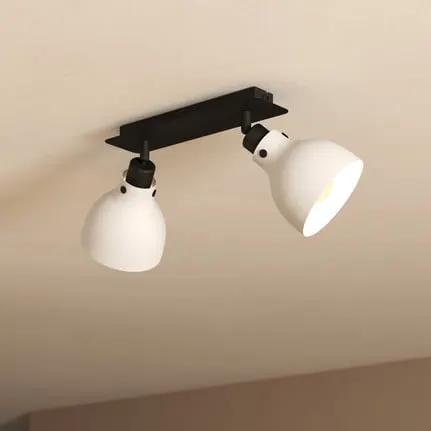 Matlock downlight, length 52 cm, grey/black, 2-bulb.