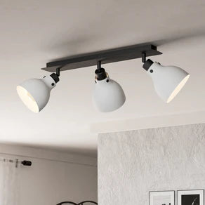 Matlock downlight, length 74 cm, grey/black, 3-bulb.