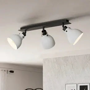 Matlock downlight, length 74 cm, grey/black, 3-bulb.