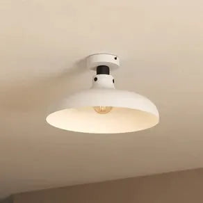 Matlock ceiling light, Ø 38 cm, grey/black