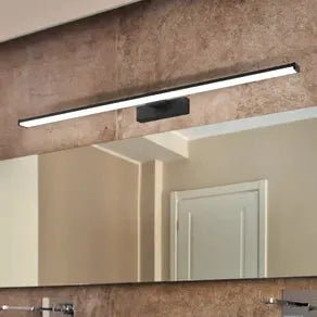 LED wall light Pandella 1, length 78 cm, black, aluminium