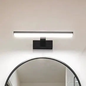 LED wall light Pandella 1, length 40 cm, black, aluminium