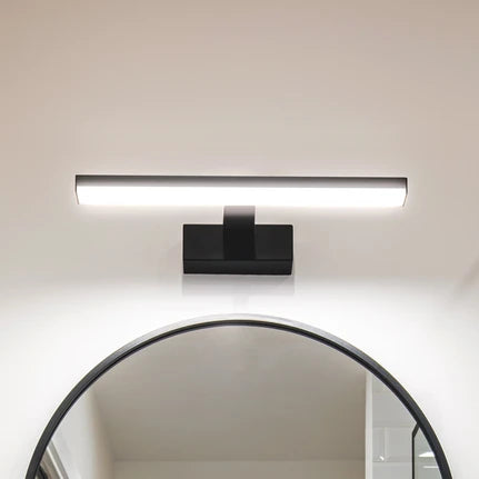 LED wall light Pandella 1, length 40 cm, black, aluminium