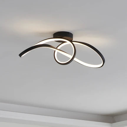 EGLO connect LED ceiling light Calarossa-Z, black, aluminium