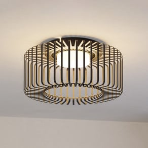 EGLO connect LED ceiling light Ginestrone-Z, black, aluminium