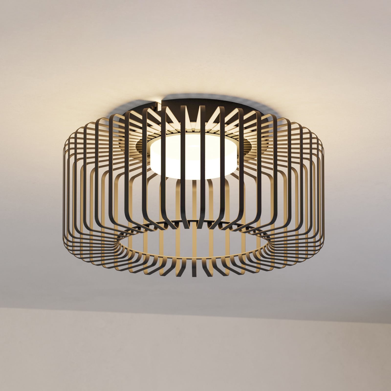 EGLO connect LED ceiling light Ginestrone-Z, black, aluminium