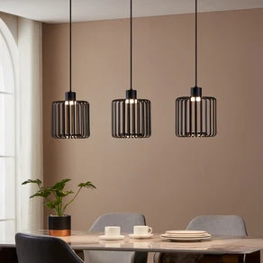 EGLO connect LED pendant light Ginestrone-Z, 3-bulb, black