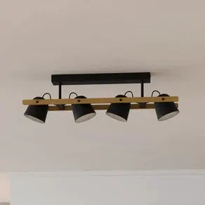 EGLO connect Hornwood-Z LED ceiling light, 4-bulb, black