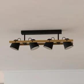 EGLO connect Hornwood-Z LED ceiling light, 4-bulb, black