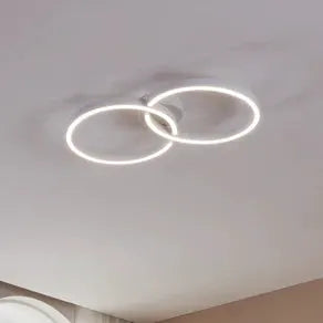 Armandolo LED ceiling lamp, white, length 67 cm, CCT, RGB