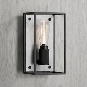 buster and punch Buster + Punch wall light Caged Wall medium, white marble - buster and punch Buster + Punch wall light Caged Wall medium, white marble