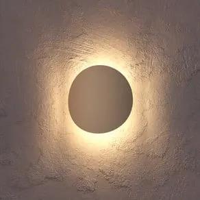 Briale LED outdoor wall light, sand-coloured, height 20 cm, metal