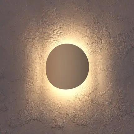 Briale LED outdoor wall light, sand-coloured, height 20 cm, metal