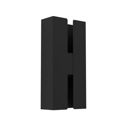 Briscola LED outdoor wall lamp, black, height 20 cm, metal, CCT