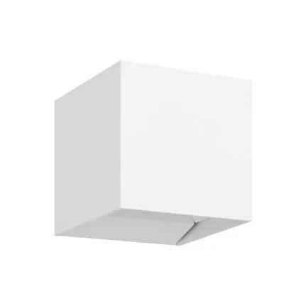 Calpino 3 LED outdoor wall lamp, white, width 10 cm, 2-bulb