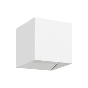 Calpino 3 LED outdoor wall lamp, white, width 10 cm, 2-bulb