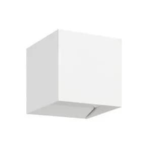 Calpino 3 LED outdoor wall lamp, white, width 10 cm, 2-bulb