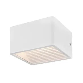 Doninni 1 LED outdoor wall lamp, white, width 13 cm, 2-bulb