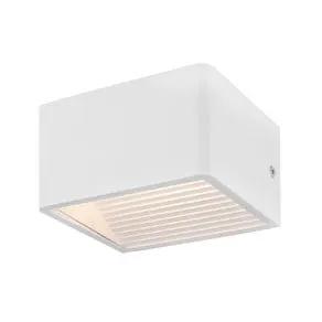 Doninni 1 LED outdoor wall lamp, white, width 13 cm, 2-bulb