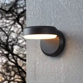 Fornaci LED outdoor wall lamp, black, width 16 cm, metal