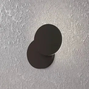 Pedersano LED outdoor wall lamp, black, Ø 14 cm, metal