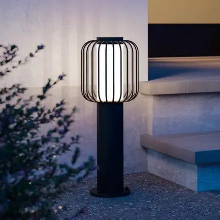 Ravello pillar light, black, height 45 cm, metal
