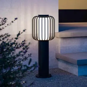 Ravello pillar light, black, height 45 cm, metal
