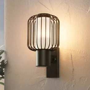 Ravello outdoor wall light, black, height 27 cm, metal