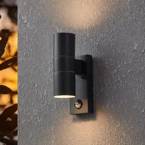 Riga 5 wall lamp, anthracite, 21 cm metal sensor, 2-bulb