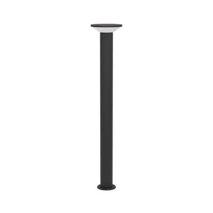 Rigosa LED path light, black, height 100 cm, metal