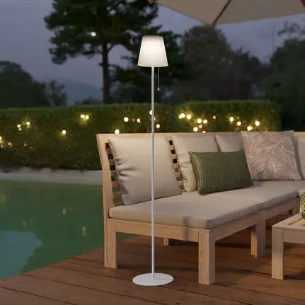 Scordiano-L Solar LED Patio Lamp, white, height 120 cm