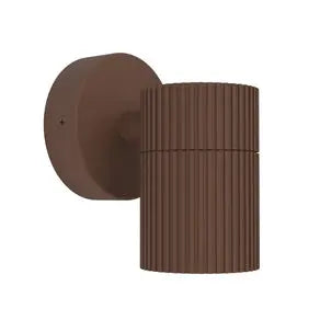 Tomelloso outdoor wall lamp, rust-coloured, height 12 cm, metal