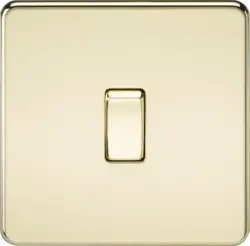 ML Polished Brass 10AX 1G Intermediate Switch - Polished Brass - ML Polished Brass 10AX 1G Intermediate Switch - Polished Brass