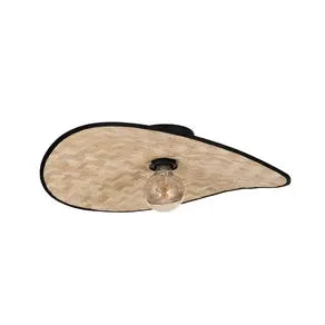 Marywell ceiling light, natural bamboo, 50 x 35 cm, E27