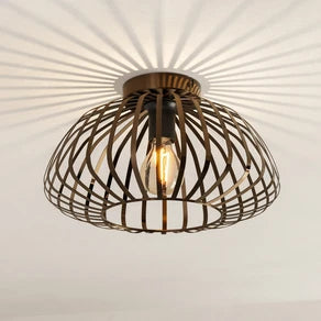 Espinal ceiling light, brushed bronze, Ø 39 cm, metal E27