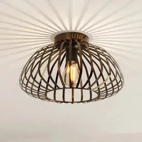 Espinal ceiling light, brushed bronze, Ø 39 cm, metal E27