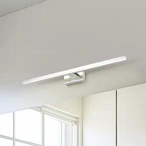 Conettilla LED wall lamp, chrome-coloured, width 60 cm IP44 CCT